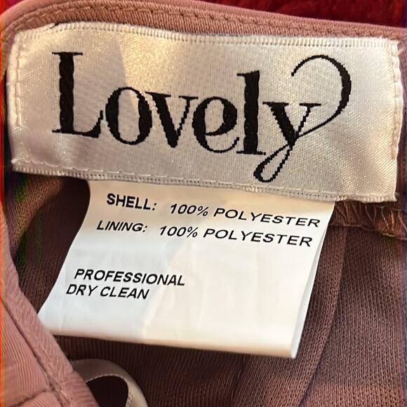 NWT Dessy 4 Lovely $256 Bishop Sleeve Ruffled Chiffon Cutout Maxi Dress - Picture 8 of 8